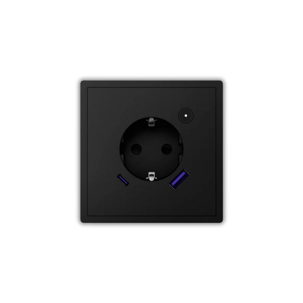 Novato Zigbee Sıva Altı Güç Ölçerli Anahtar Priz (Siyah)