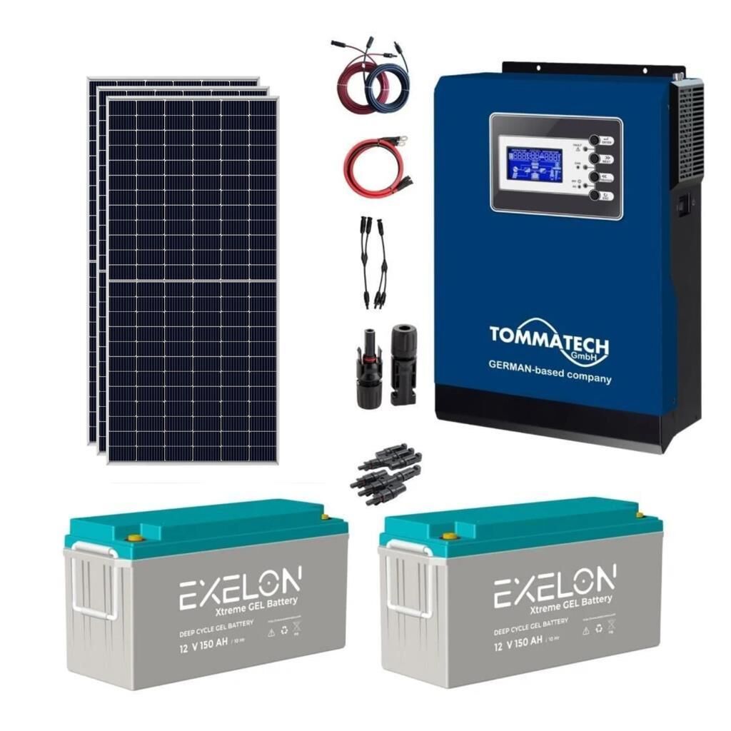 Teknovation Arge Solar Energy Vineyard House Solar Package 3KVA Inverter 280W Solar Panel 150AH Gel Battery Vineyard House Off Grid Package