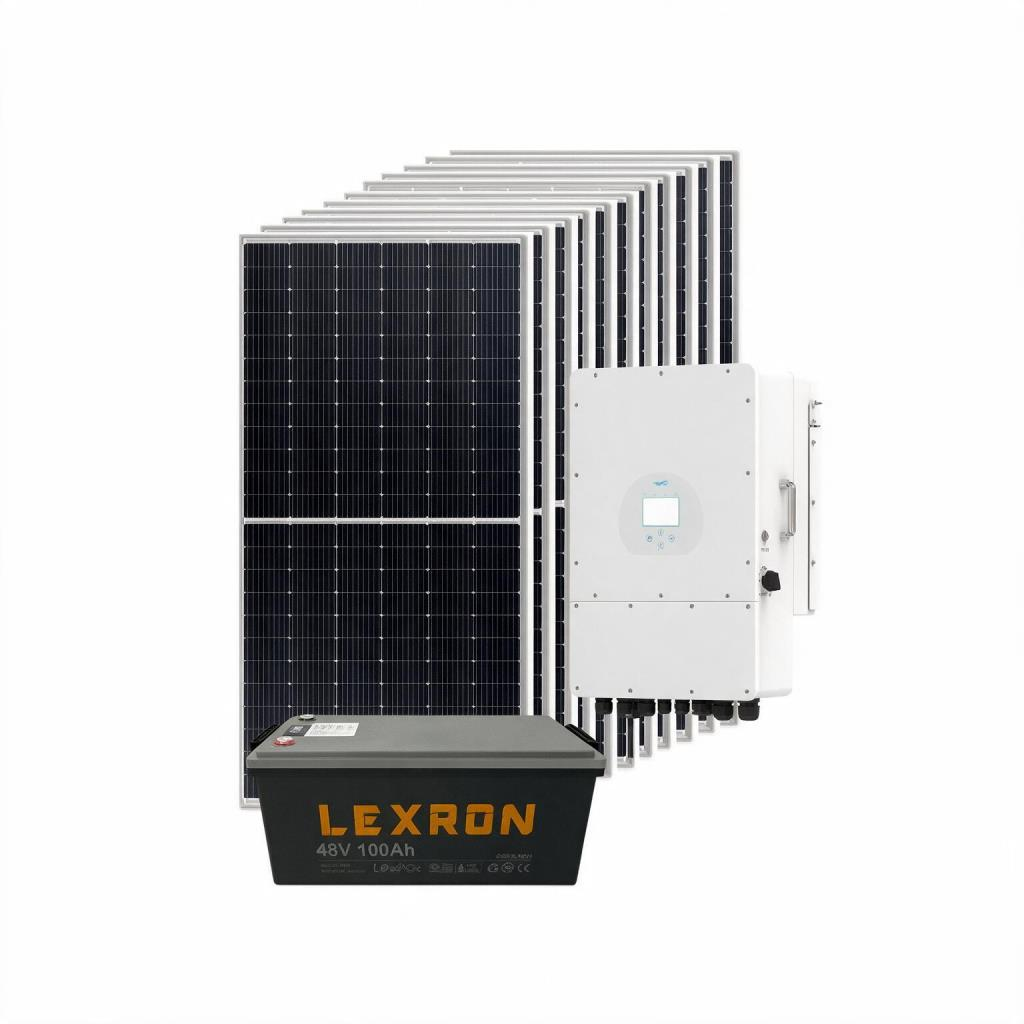 12KW Trifaze Hibrit Güneş Enerjisi Sistemi 1