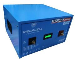 MEGACELL-LiFePO4 25.6V 100Ah Lityum Demir Fosfat Akü