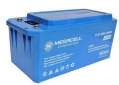 Megacell 12.8V 200Ah (Bluetooth) LiFePO4 Lityum Demir Fosfat Akü(ABS Kasa)