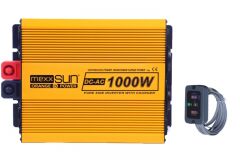 عاكس Mexxsun مع شحن جيبي كامل / عاكس 12 فولت 1000 واط مع شحن جيبي كامل مع شاشة عرض