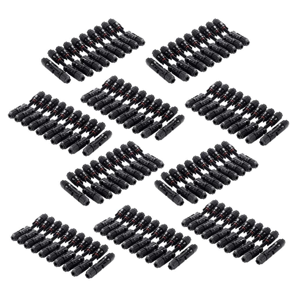 MC4 Güneş Paneli Solar Dişi-Erkek Bağlantı Konnektörü 100'lü Set