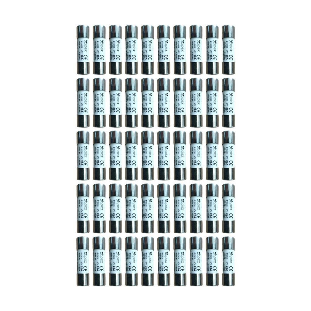 Apex DC Kartuş Sigorta 20A 1000V DC 50'li Set