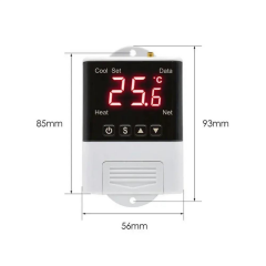 Novato WiFi LCD Ekranlı Harici Sensörlü Termostat