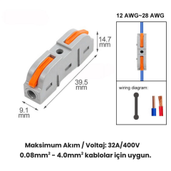 Novato 211 Kablo Birleştirici Pratik Klemens