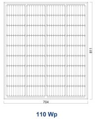 Suneng 110 w Watt 36 Polikristal Güneş Paneli Solar Panel Poli