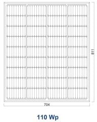 Suneng 110 w Watt 36 Polikristal Güneş Paneli Solar Panel Poli
