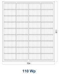 Suneng 110 w Watt 36 Polikristal Güneş Paneli Solar Panel Poli