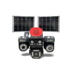 Avenir AV-S446 12MP 4 Kameralı PTZ 4G Sim Kartlı Solar Kamera