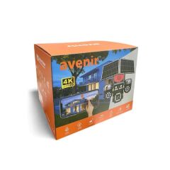Avenir AV-S446 12MP 4 Kameralı PTZ 4G Sim Kartlı Solar Kamera