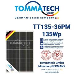 Tommatech 135 Watt Monokristal Solar Güneş Paneli