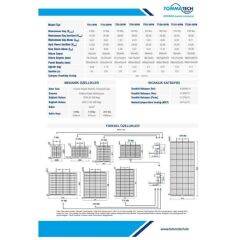 Tommatech 135 Watt Monokristal Solar Güneş Paneli