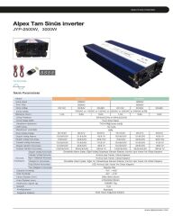 Alpex 3000 WATT 12 VOLT TAM SİNÜS EKRANLI İNVERTER