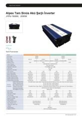 Alpex 2000 W 12 Volt UPS Akü Şarjlı Tam Sinüs Inverter
