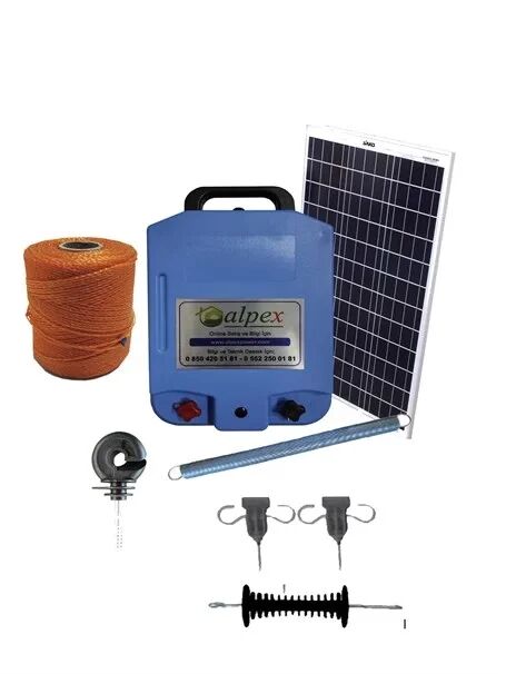 Alpex Elektrikli Çit Cihazı 25000 Volt Gece Modlu Model Tam Set