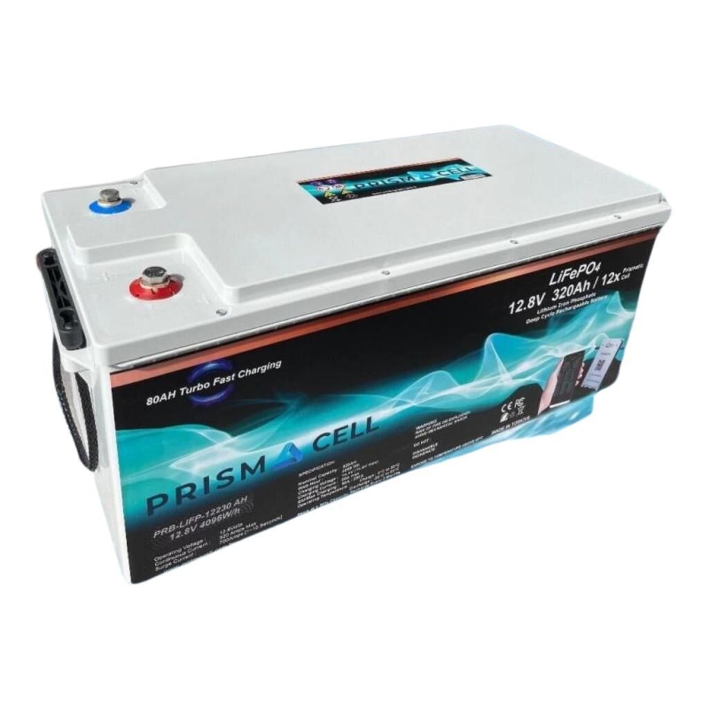 Prismacell  Lifepo4 Akü 320ah 12.8 Volt Bluetooth Smart Bms Karavan, Marin, Solar