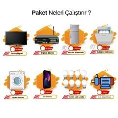 Güneş Enerjisi Bağ Evi Solar Paketi 5KVA Akıllı İnverter 410W Güneş Paneli 100Ah Jel Akü