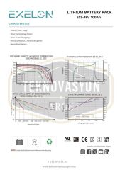 Teknovasyon Arge Exelon 48 V 100 Ah Lityum Akü Rack Tipi