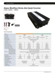 Alpex 1500 Watt 12 Volt Ups (Şebeke Şarjlı) Modifiye Sinüs İnverter