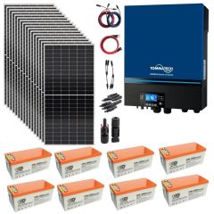 Güneş Enerjisi Solar Paketi 7.2kva  İnverter 550 watt  Güneş Paneli 200 Amper Jel  Akü