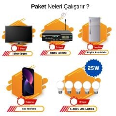 Güneş Enerjisi Solar Paketi 3kva İnverter 450 watt Güneş Paneli 150 Amper Jel Akü