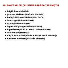 Güneş Enerjisi Solar Paketi 5kva İnverter 550 watt Güneş Paneli 48V 50 Amper Lityum Akü