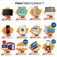 Güneş Enerjisi Solar Paketi 5.6kva İnverter 550 watt Güneş Paneli 48V 50 Amper Lityum Akü