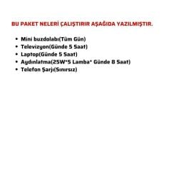 Güneş Enerjisi Solar Paketi 1kva İnverter 210 watt Güneş Paneli 100 Amper Jel Akü
