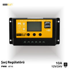 PWM 10A 12/24V (AT10) Pwm Charge Controller