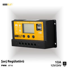 PWM 10A 12/24V (AT10) Pwm Charge Controller