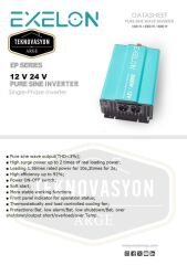 Exelon Tam Sinüs 3000w 24v İnverter