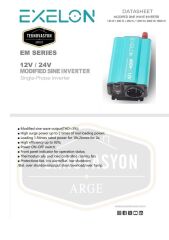 Exelon Modifiye Sinüs 600W 12V İnverter
