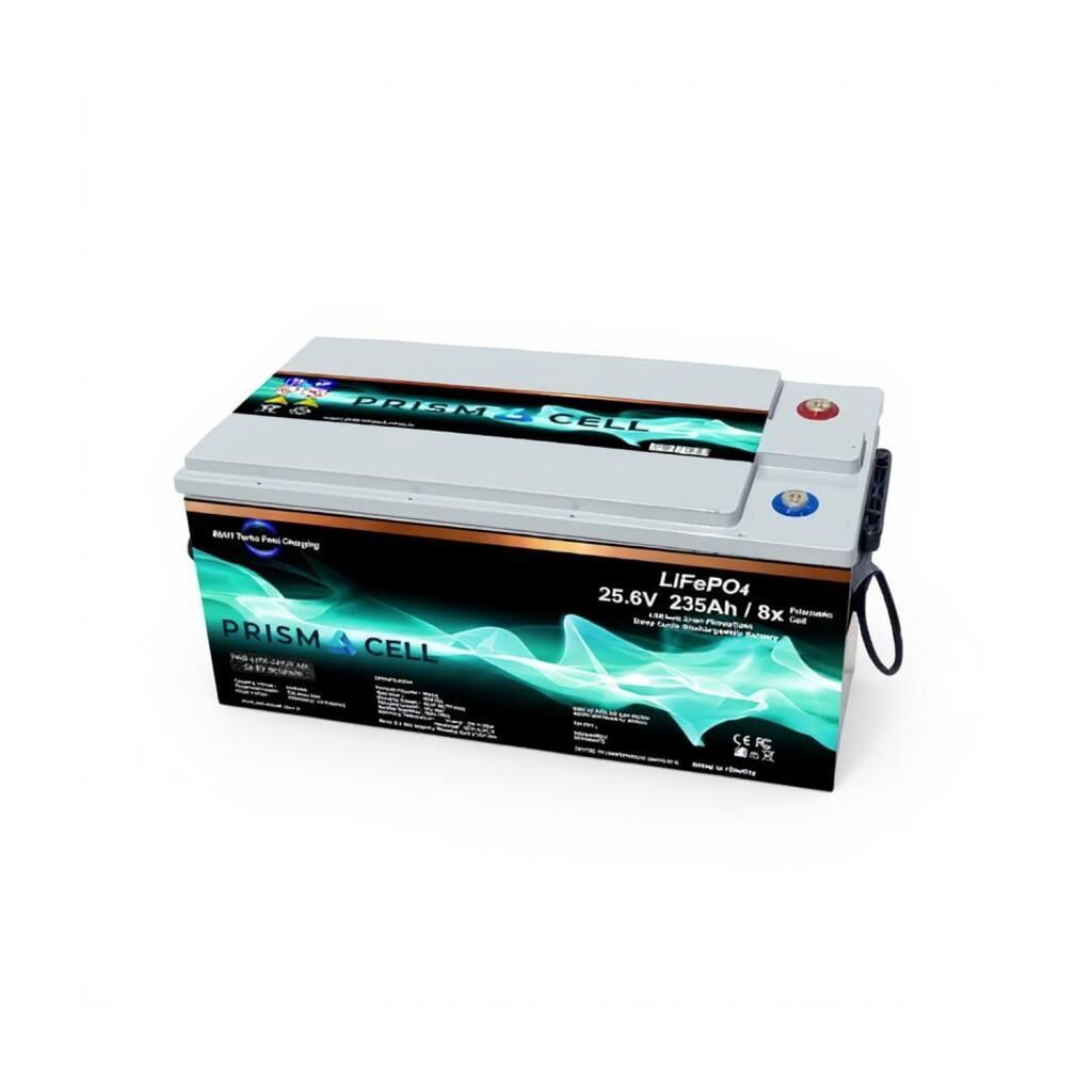 25.6V 235Ah LiFePO4 Akü – Turbo Fast Charging Özellikli Karavan, Marin ve Solar Yaşam Aküsü