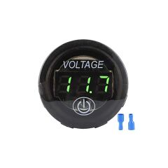 Su Geçirmez 5-48V DC Araç Voltaj Göstergesi – Led Ekranlı Dokunmatik Anahtarlı Beyaz