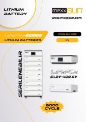 MEXXSUN Yüksek Voltaj Lityum Akü 30.72 kWh