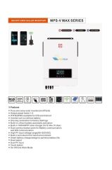 URETECH 10.2KVA 10.2KW 10200 WATT Tam Sinüs Akıllı Mppt 160A (55-450vdc) İnverter 48Vdc-220VAC 11kw İnvertör