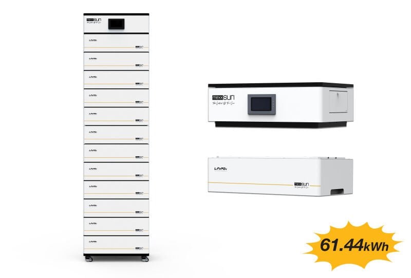 MEXXSUN Yüksek Voltaj Lityum Akü 61.44 kWh