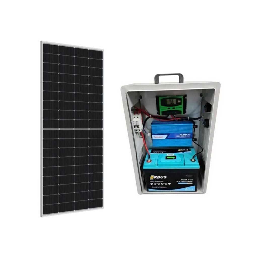 Lityum Güneş Enerji Paketi – 280W Panel 100Ah LiFePO4 Akü 1000W İnverterli Solar Sistem