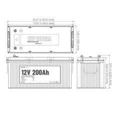Pylontech 12 Volt 200 Amper Lityum Akü 4000 Cycle Bluetooth Haberleşmeli LiFePo4