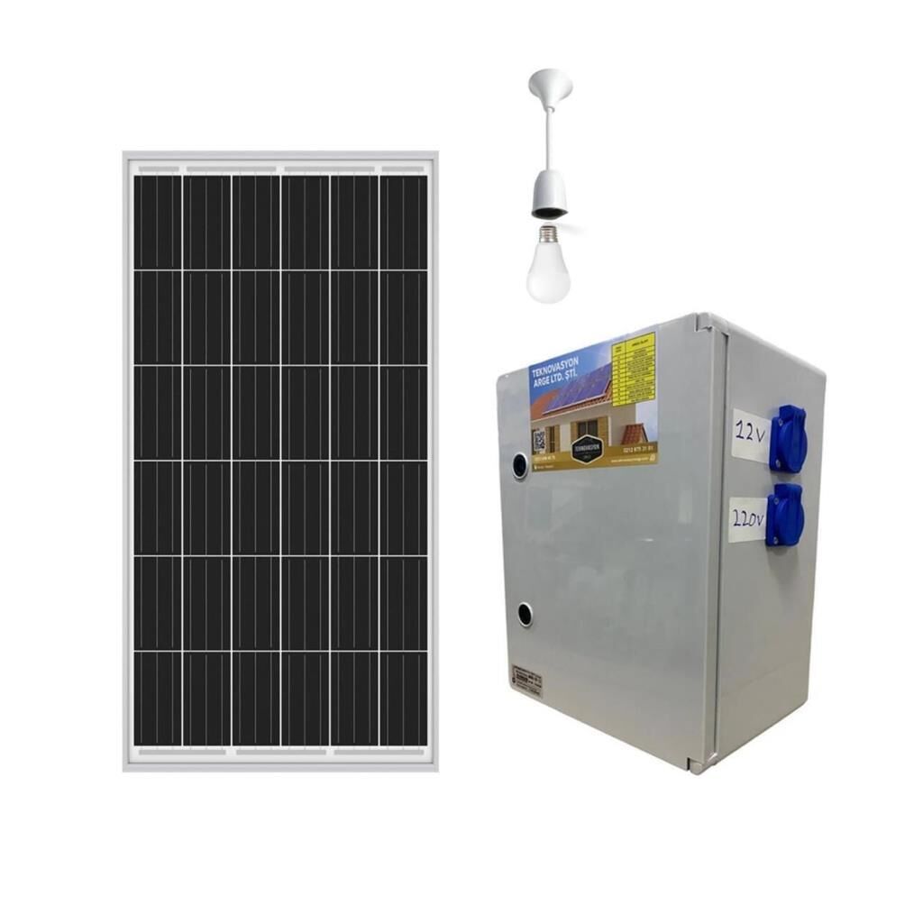 Taşınabilir Güneş Enerji Paketi – TV Aydınlatma Telefon Şarjı ve Küçük Elektrikli Cihazlar İçin Kompakt Solar Sistem