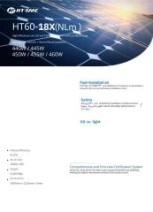 450W Esnek Güneş Paneli Marin Tipi Solar Panel HT72-166M (L)