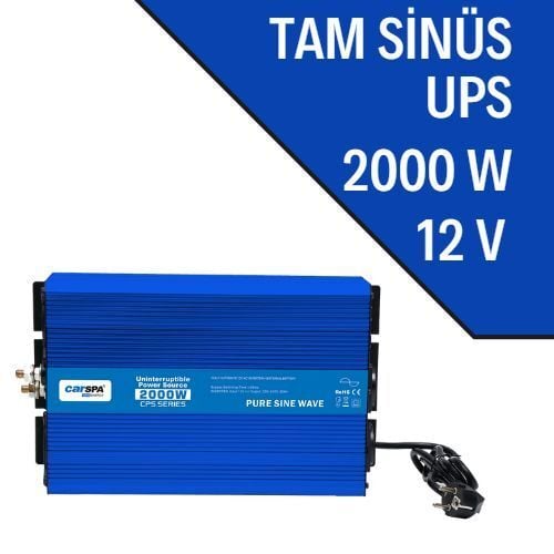 CARSPA 2000 Watt 12 Volt Tam Sinüs Ups İnverter