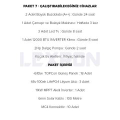 KLİMALI BÜYÜK EV PAKETİ (PAKET 7)