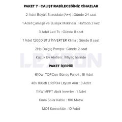 KLİMALI BÜYÜK EV PAKETİ (PAKET 7)