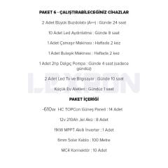 MONOKRİSTALLİ BÜYÜK EV PAKETİ (PAKET 6)