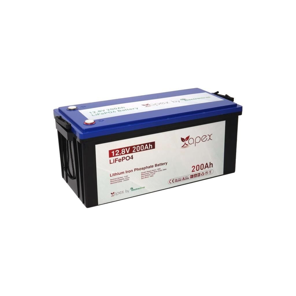 Apex 12.8V 200Ah LiFePO4 Lityum Akü