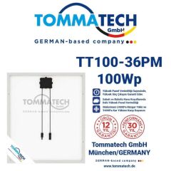 Tommatech 100 Watt Monokristal Solar Güneş Paneli
