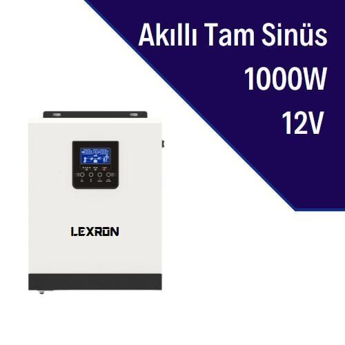 Lexron Smart 1KW 1000 W 12V Tam Sinüs Akıllı İnverter