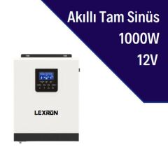 LEXRON 1KVA 12VOLT كامل SINUS عاكس ذكي كامل Sineus ذكي العاكس